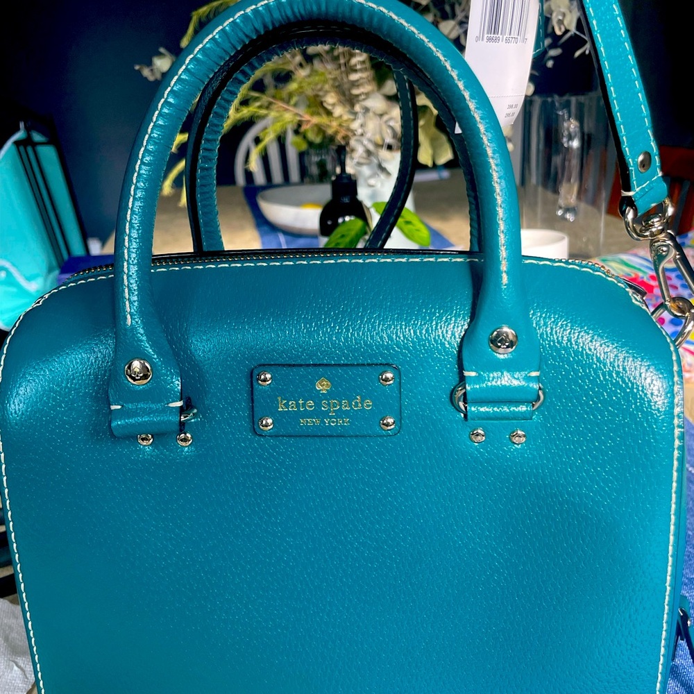 Kate Spade Alessa Wellesley Bag - Peacock blue/green - NWT